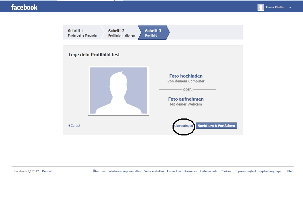 Profilbild facebook kein FACEBOOK: Profilbild