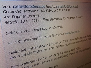 Eine Welle von Trojaner-Mails überrollt Deutschland. Bild: Computerbetrug.de