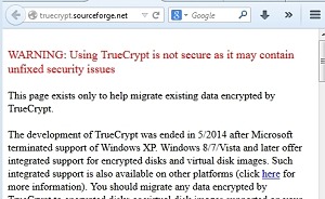 TrueCrypt unsicher? Das wird jetzt zumindest behauptet - auf der Projektseite des Verschlüsselungsprogramms.